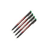 Edding 141F Asetat Kalemi, 4'lü Paket, Yeşil