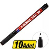 Edding 142M Permanent Asetat Kalem Siyah M Uç 10 Al 8 Öde