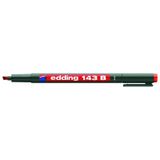 Edding 143 B Permanent Kırmızı Asetat Kalemi Kırmızı