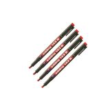 Edding 143b Asetat Kalemi Kırmızı 4'lü Paket