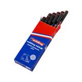 Edding 149 M Çok Amaçlı Asetat Kalemi - Permanent Kalem Silgili 1.0mm Kırmızı (10 Lu Paket)