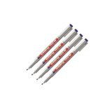 Edding 152M Asetat Kalemi, Mavi, 4'lü Paket