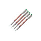 Edding 152M Asetat Kalemi, Yeşil, 4'lü Paket