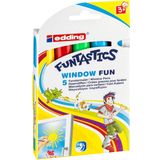 Edding 16 Funtastics Window Fun Çocuklar İçin Cam Kalemi Karışık 5'li Set