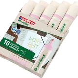 edding 24 EcoLine Fosforlu Kalem, Pastel Pembe, 1 Kalem, Kesik Uç