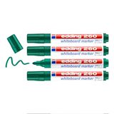 Edding 260 Yeşil 4'lü Set Yuvarlak Uç 1,5-3 mm Beyaz Yazı Tahtası Kalemi