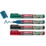 Edding 28 Ecoline 4'lü Beyaz Yazı Tahtası Kalemi