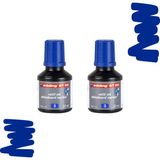 Edding 30 ml Mavi Tahta Kalemi Mürekkebi 2 Adet Hafif Kokulu ve Sağlıklı
