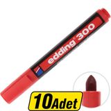 Edding 300 Permanent Marker Kalem Kırmızı 10 Al 8 Öde