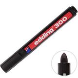 Edding 300 Permanent Yuvarlak Uçlu Siyah Tekli Marker Koli Kalemi