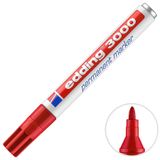 Edding 3000 Permanent Marker Kalem Kırmızı