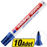 Edding 3000 Permanent Marker Kalem Mavi 10 Al 8 Öde
