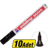 Edding 3000 Permanent Marker Kalem Siyah 10 Al 8 Öde