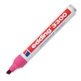 edding 3300 kalıcı markör - pembe - 1 kalem - kama ucu 1-5 mm - hızlı kuruyan kalıcı markör - suya dayanıklı, silmeye dayanıklı - karton, plastik, ahşap, metal için - evrensel marker kalem