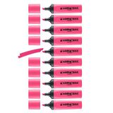 edding 344 fosforlu kalem pembe - 10 fosforlu kalem - 2-5 mm kesik uç