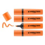 edding 344 fosforlu kalem, turuncu, 4'lü set, 2-5 mm kesik ucu