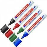 Edding 360 XL Beyaz Tahta Kalemi 4 Lü Set Renkli Yazı Kalemleri 1,5-3 mm Yuvarlak Uçlu