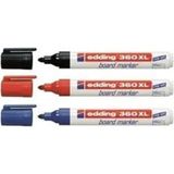 Edding 360 Xl Doldurulabilir Tahta Kalemi 3'lü Set (Kırmızı - Mavi - Siyah) RYN-LDR885-ON - Çok Renkli - Genel