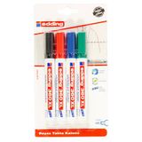 Edding 360Xl Beyaz Tahta Kalemi 4'Lü Karışık Renkler - 1.5-3Mm Uç 4'Li Avantaj Paketi