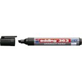 Edding 363 Beyaz Yazı Tahtası Kalemi - Siyah - 1 Kalem - 1-5 mm Kesik Uçlu - Yeniden Doldurulabilir - 41 Delft Blue