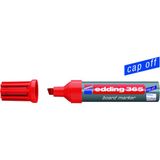 Edding 365 Kırmızı Kesik Uç Beyaz Tahta Kalemi 2.00 mm - 7.00 mm Yazı Boyutu