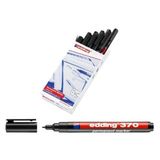Edding 370 Permanent Marker Siyah 10'lu Kutu Asetat Kalem
