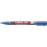 Edding 4 – 361003 Ters çevirilen kapaklı Chart-kalemler, kalemi ile yazılabilir, kılıf ve aksesuarı tahta kalemi 1 mm 361 Mavi