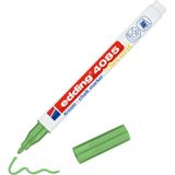 edding 4085 tebeşir kalemi - yeşil metalik - 10 tebeşir kalemi - yuvarlak uç 1-2 mm - tahta için ince tebeşir kalemi silinebilir - pencere, cam, ayna üzerine yazı yazmak için - opak renkli tahta