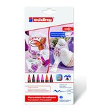 Edding 4200 Porselen Kalemi 6'lı Set Sıcak Renkler ile 6 Parça Yaratıcı Kalem