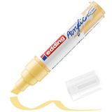 Edding 5000 akrilik marker geniş - pastel-sarı - 1 su geçirmez akrilik boya kalemi - keski ucu 5-10 mm - tuval üzerine çizim için akrilik boya kalemi, sanat kağıdı ve ahşap
