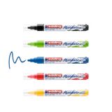 Edding 5100 Siyah-Kırmızı-Mavi-Sarı-Yeşil 5'li Paket 2-3 mm Yuvarlak Uç Akrilik Markör
