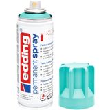 edding 5200 kalıcı sprey - zengin turkuaz mat - 200 ml - cam, metal, ahşap, seramik, plastik, tuval boyama ve dekorasyon için akrilik boya - aerosol sprey, akrilik sprey, boya spreyi