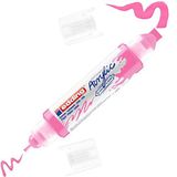 Edding 5400 Çift Uçlu 3D Double Liner Anzer Neon Pembe Akrilik Marker Kalem