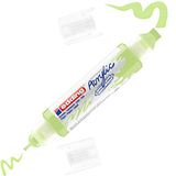 Edding 5400 Çift Uçlu 3D Double Liner Anzer Pastel Yeşil Akrilik Marker Kalem