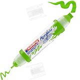 Edding 5400 Çift Uçlu 3D Double Liner Anzer Sarı Yeşil Akrilik Marker Kalem
