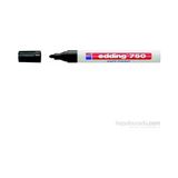 Edding 750 Siyah Boya Dekor Marker Kalemi 2-4 mm Çizgi Kalınlığı Renkli Yüzeyler İçin