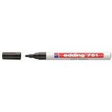 Edding 751-01 Siyah Marker Kalemleri