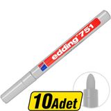 Edding 751 Boya Dekor Marker Kalem Gümüş 10 Al 8 Öde