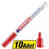 Edding 751 Boya Dekor Marker Kalem Kırmızı 10 Al 8 Öde