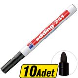 Edding 751 Boya Dekor Marker Kalem Siyah 10 Al 8 Öde