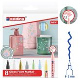 Edding 751 Gloss Ana Renkler 1-2 mm 8'li Paint Marker