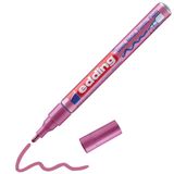 Edding 751 Hobi Sanat Metalik Pembe Tam Örtücü Markör