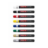 Edding 790 2-3 mm Boya Markörü 8li Set Yuvarlak Uçlu/Paint Markör Silinmez Metal Kalemi Suya Dayanıklı