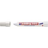 Edding 950 Endüstri Markörü - Beyaz - 1 Kalem - 10 mm Yuvarlak Uç - Çok Renkli