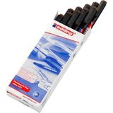 Edding Asetat Kalemi E-140S Siyah 10'lu Ed14001 1mm Kalınlıkta Yazı Yazma Aracı