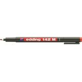 Edding Asetat Kalemi E-142M Kırmızı 1mm Çizgi Kalınlığı ile Çok Amaçlı Kullanım İçin