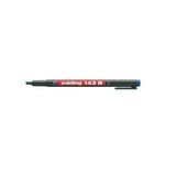 Edding Asetat Kalemi Permanent 143 B Seri 1-3 Mm Mavi Kesik Uç 1 Adet