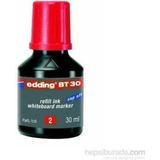 Edding BT30 30 ml Kırmızı Mürekkep Tahta Kalemi Damlalıklı Şişe ile Kullanıma Uygun