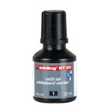 Edding BT30 Beyaz Tahta Kalemi Yedek Dolum Mürekkebi, Siyah, 30 ml