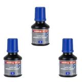 Edding BT30 Yazı Tahtası Kalemi Mürekkebi 30 ml 3'lü Mavi Set